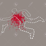 3520367-Man-silhouette-disegno-a-terra-con-il-gesso-bianco-e-sangue-Archivio-Fotografico