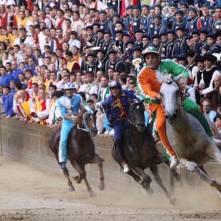 Beco e Tonino al Palio di Siena