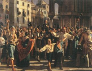 Daniele Manin e Niccolò Tommaseo dopo la loro liberazione dalle carceri austriache (Napoleone Nani 1876)