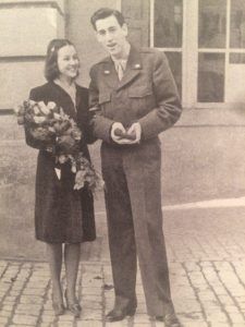 Sylvia Welter e Salinger il giorno del matrimonio