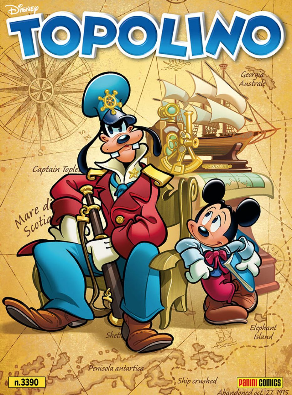 Topolino ricorda Ernest Henry Shackleton, il grande esploratore