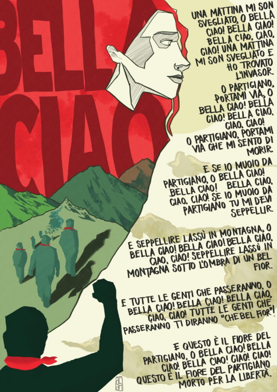 “Bella ciao” diventa un poster