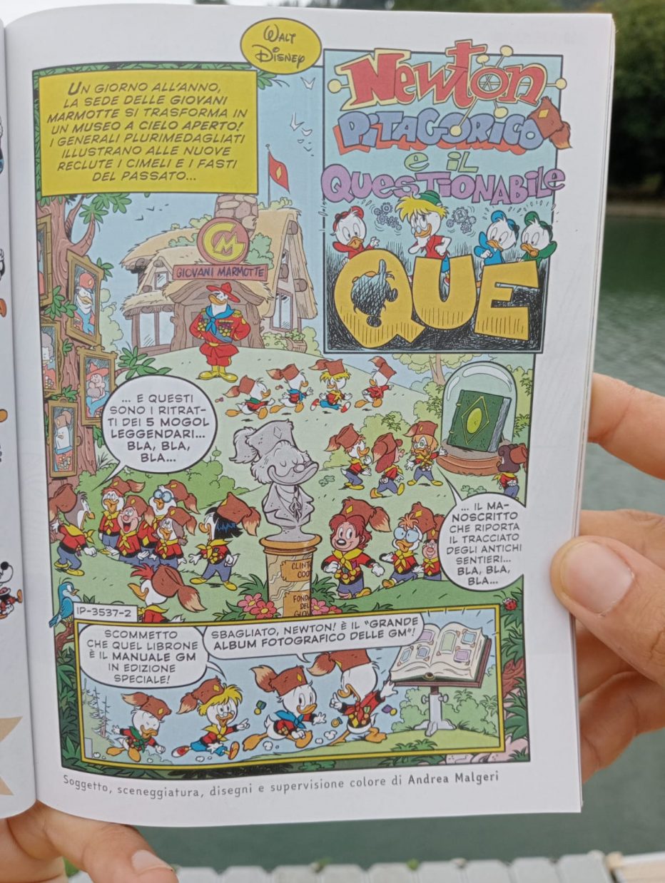 Topolino: ‘Newton Pitagorico e il questionabile Que’